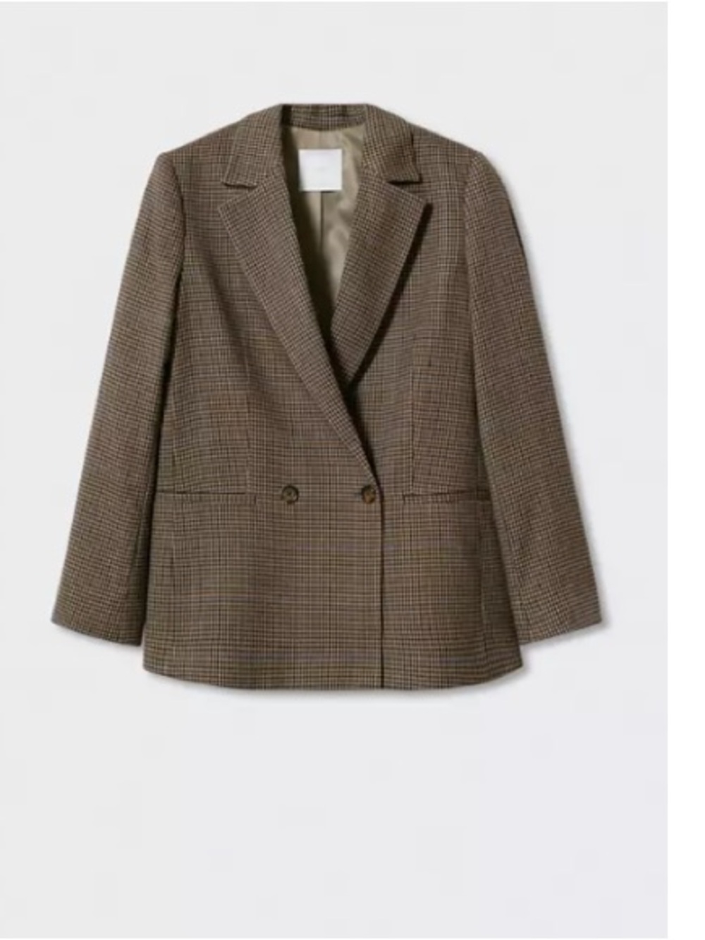 Mango houndstooth suit blazer